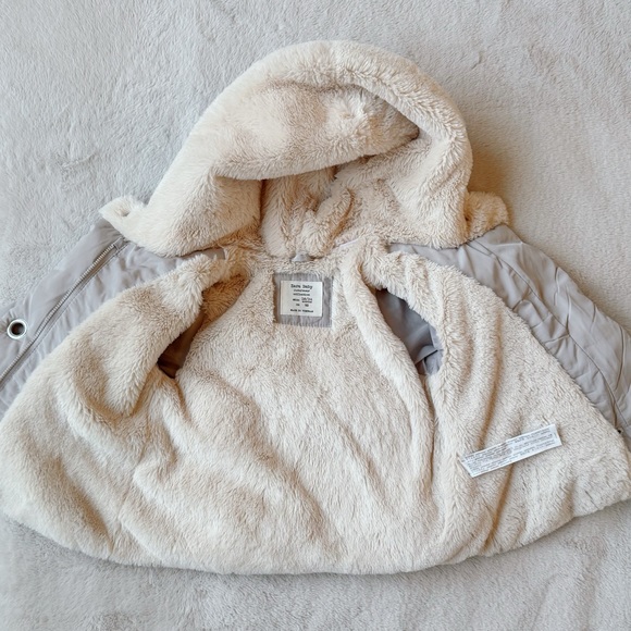 Zara Baby Girl Faux Fur Lined Puffer Jacket - Picture 4 of 7